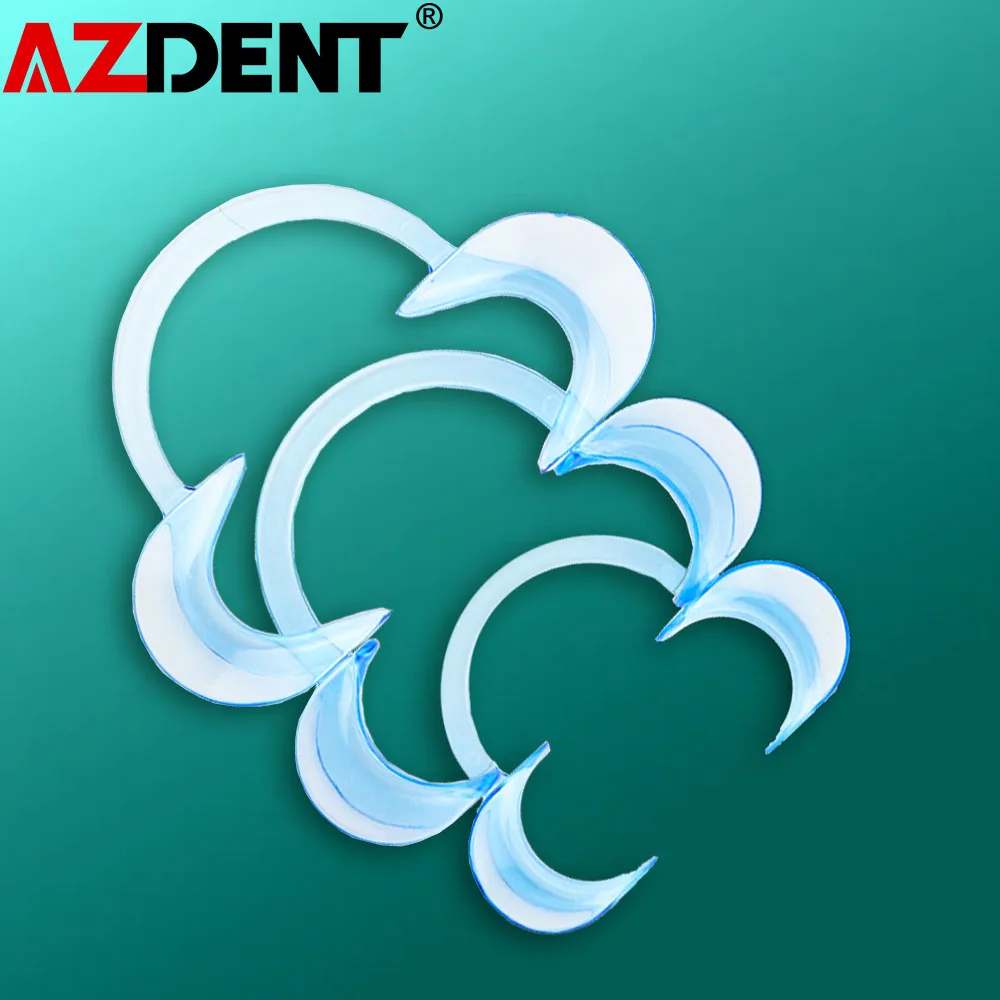 10pcs Azdent Dental Mouth Opener Orthodontic C Shape Gag  Intraoral Cheek Lip Retractor