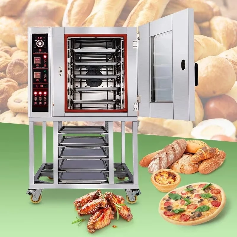 Horno de convección comercial Modular industrial personalizado, Controles digitales de limpieza de agua, el más barato para panadería de pastelería y pasteles