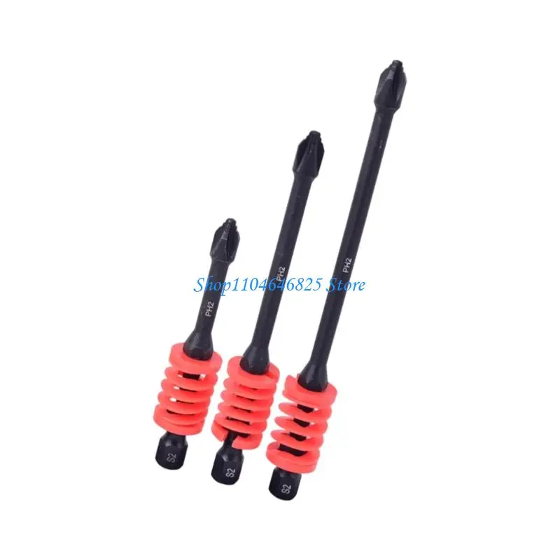 3PCS Fast Release Screwdriver Heads Anti Slip Grooves Tool Accessories