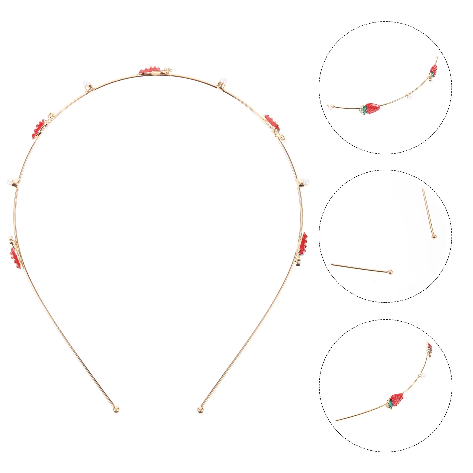 Hair Accessories Strawberry Headband Baby Wedding Alloy (iron) Accesories Decorations