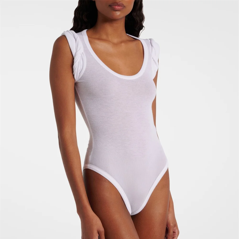 

Summer 2026 women's tanks jumpsuit made of pure cotton, stretchy and sexy women's tight fitting clothes, y2k New versatile top