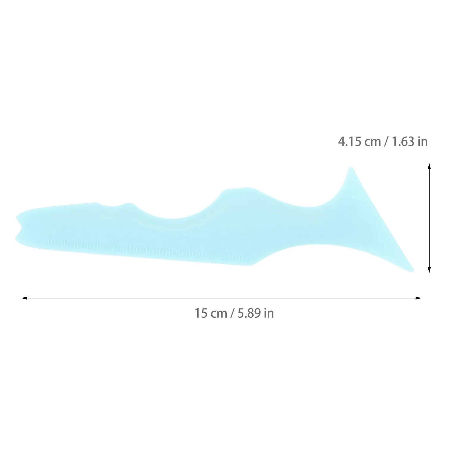 Ergonomiczny silikonowy aplikator do eyelinera ze skalą pomiarową dla początkujących, wielokrotnego użytku, pomoc w aplikacji szminki, tworzy delikatne linie.