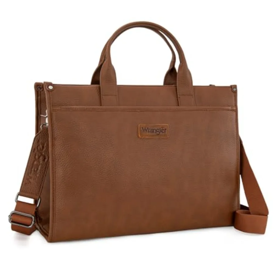 

Wrangler Laptop Bag for Women 15.6 Inch Vintage Work Tote Bag for Business Briefcase Handbag with Adjustable Shoulder Strap