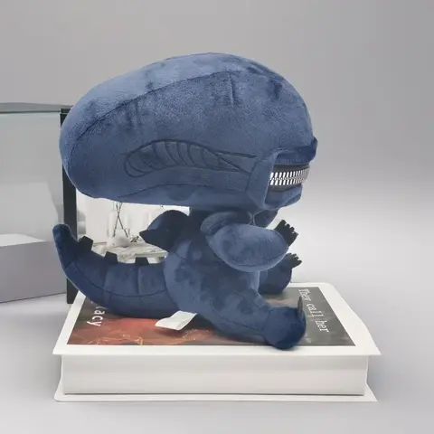 Alien Xenomorph Formad Dragkedja Mun Plysch Mjukt Gosedjur Plysch Cool Plyschleksak Perfekta Gåvor för Pojkar och Flickor Rumsdekoration 6 best sales utomjordisk plysch - №3