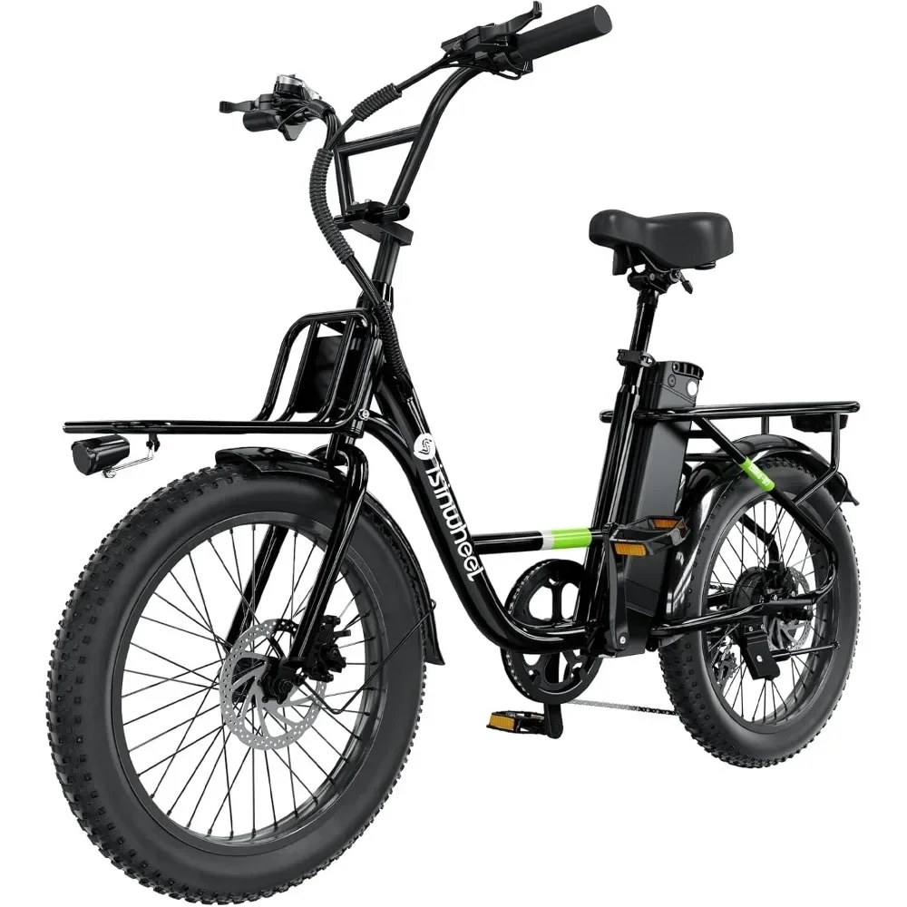 

U7 Electric Bike for Adults, 20 mph Cargo Ebike 1000W Peak Electric Bicycles,55 Miles Range E Bike, 48V 10.4Ah Removable Battery