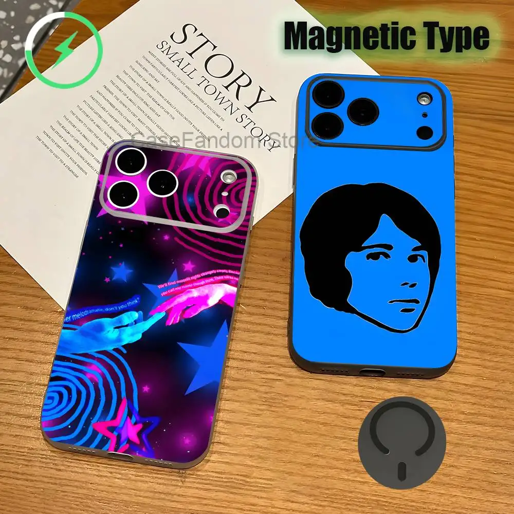 

Who Really Cares T-TV GirlS For iPhone 17,16,15,14,13,12,11,Pro,Max,Plus Magnetic Wireless Charging Transparent gray Phone Case