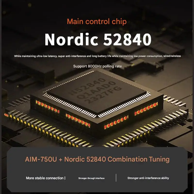 Dareu A980 Pro MAX Mouse Nirkabel Flash Star P3950 Chip Khusus 8K Return AIM-750U Sensor Kepadatan Tinggi Mouse Gamer Tahan Lama