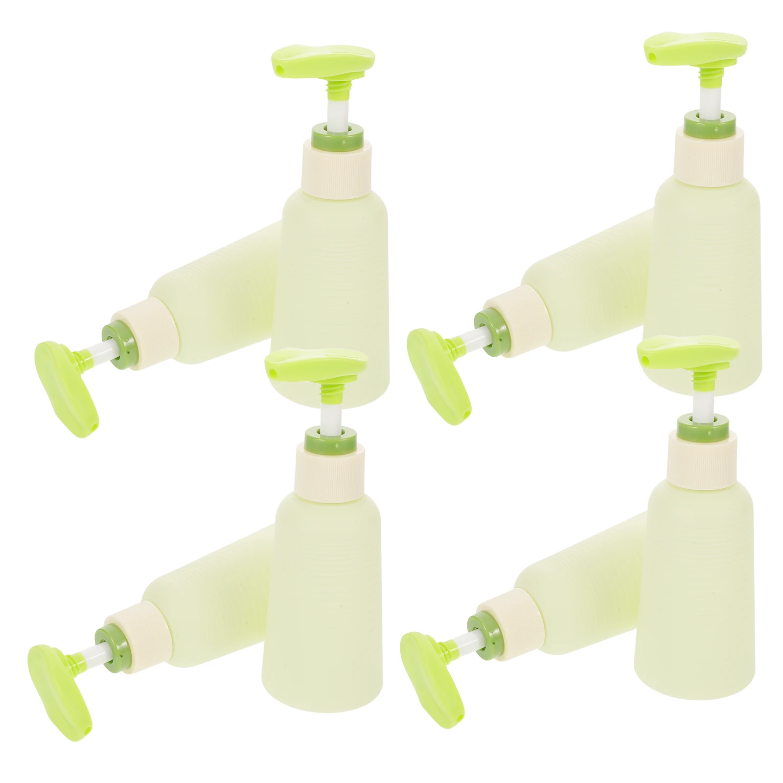 

Avocado Green Reusable Travel Toiletry Bottles Refillable Lotion Containers Leakproof Airless Pump Body Wash Shampoo Dispenser