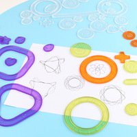 Geometry Spirograph Drawing Stencil Set Painting Template Ruler Art Craft Creative Children Kids Educational Toy Girls Boys Gift