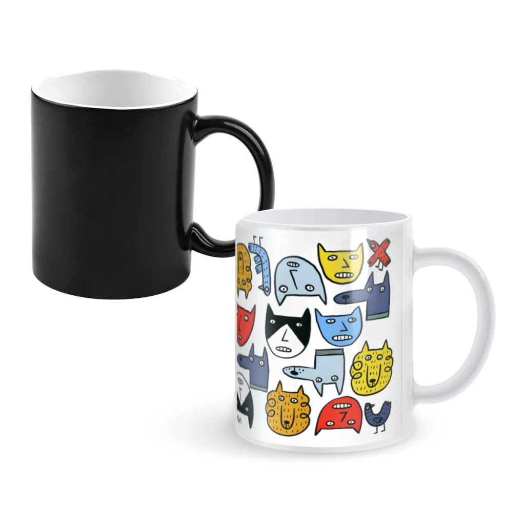 

animalsCoffee Mugs And Mug Creative Color Change Tea Cup Ceramic Milk Cups Novelty Gifts
