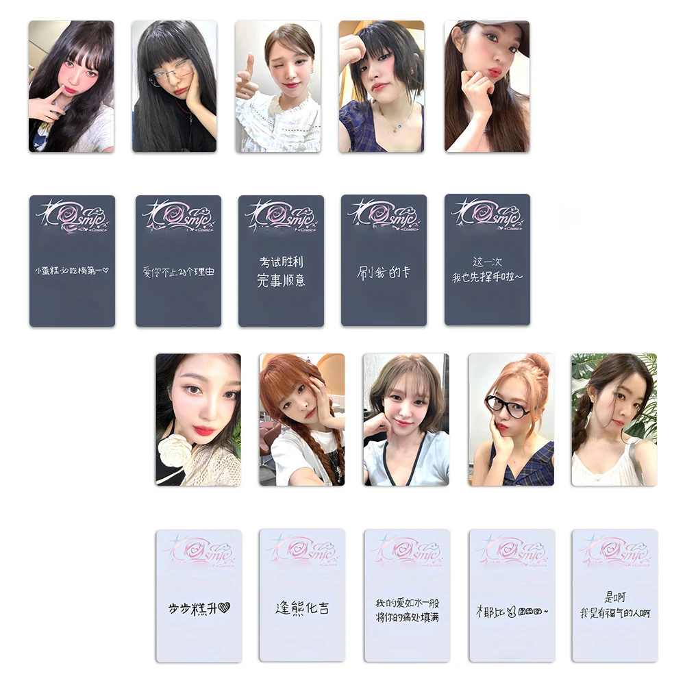 5 pz/set KPOP Irene Joy Cosmic nuovo Album Selfie photowcards Seulgi Wendy Yeri Starriver Ver Two Sides Lomo Cards Fans Collection