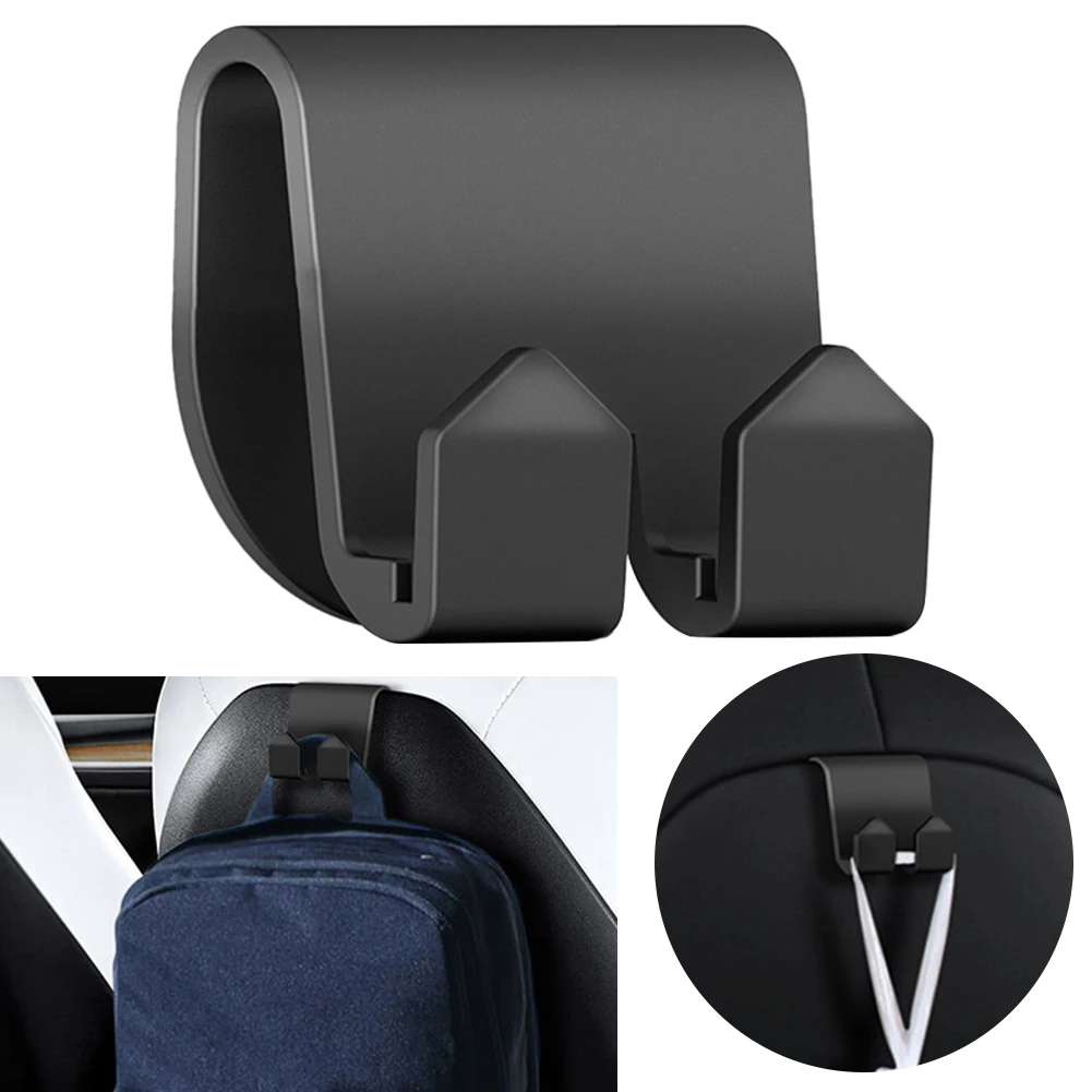 Крючки для автомобильных сидений, вешалка для подголовника, держатель для продуктовой сумки, крючок для зонта, портативный крючок для хранения для Tesla Model 3 Y X S, аксессуары