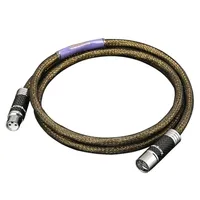 1Pcs HiFi XLR 110Ohm Coaxial Digital Audio Line 5N Pure Silver AES / EBU Digital Balanced Cable