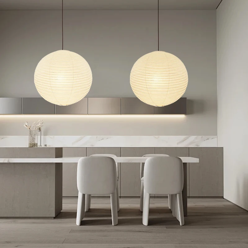 Nordic Creative Art Decor Sphere Pendant Light Led Denmark Style Paper Hanglamp FOR Bedroom Decoration Light Fixture