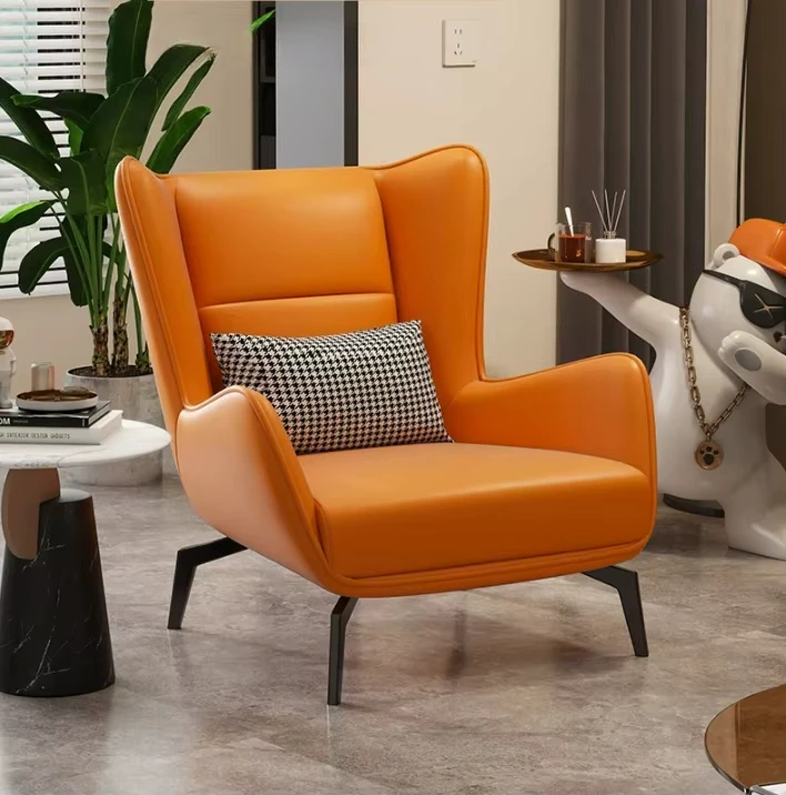 # Italian Minimalist Sofa Chair, Living Room Single-person Sofa, Luxurious and Comfortable Recliner, Leisure Tiger-shaped Bench