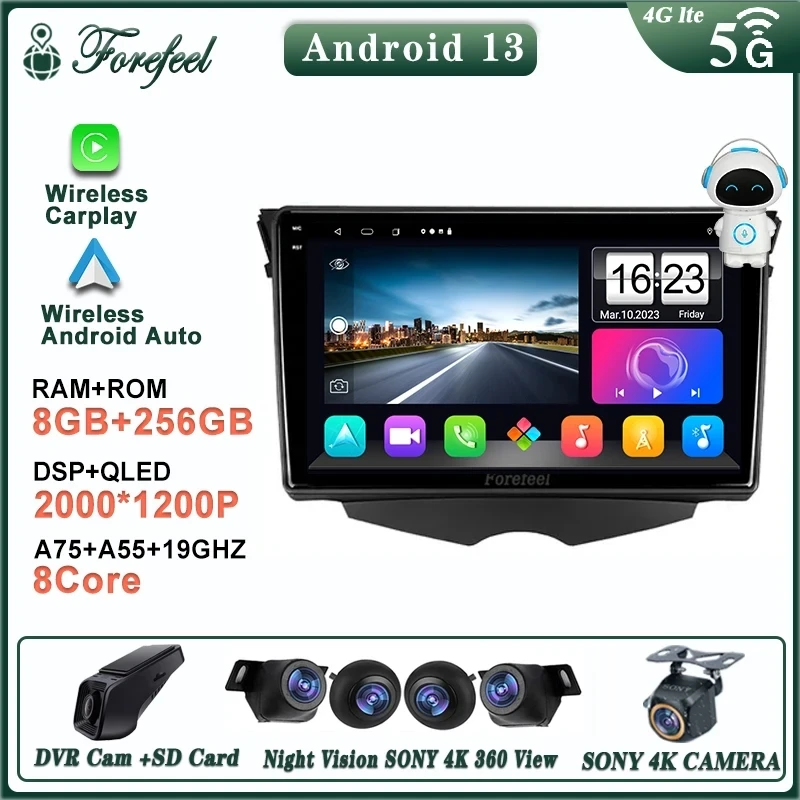 

Radio Stereo Head Unit Android 13 For Hyundai Veloster FS 2011 - 2017 Multimedia Navigation DVD NO 2DIN Carplay Car Player GPS