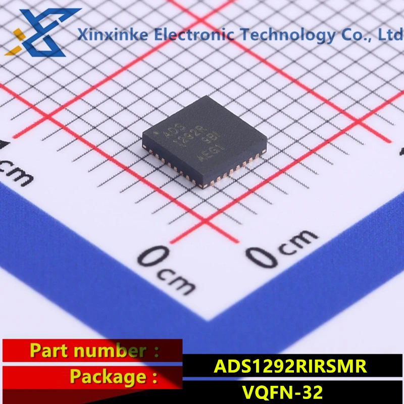 

ADS1292RIRSMR VQFN-32 ADS1292R Analog front end – AFE 24B,2ch,ADC with ECG Analog to digital converter chip brand new Original