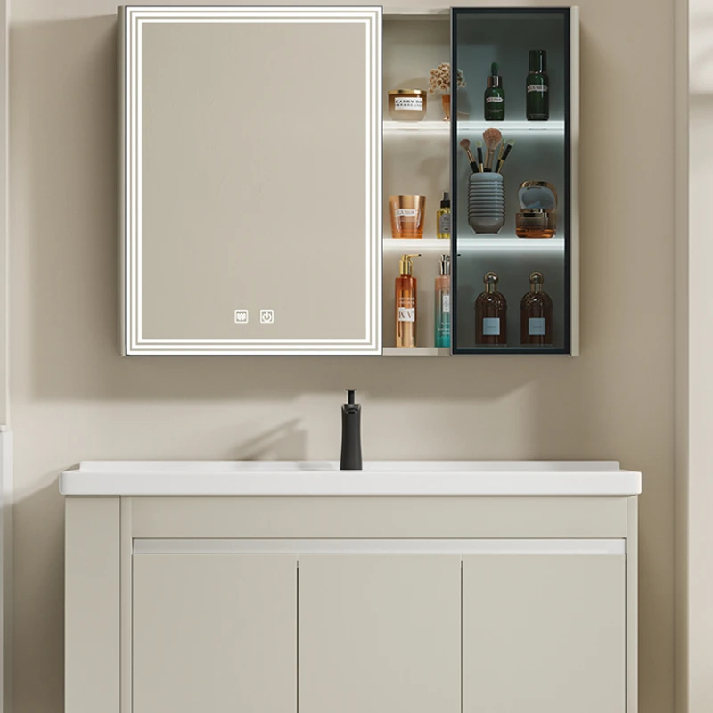 Smart Light Locker Bathroom Cabinets Sanitation Home Furniture Shower Vanity Mirror Bathroom Cabinets Simple Miroir De Salle