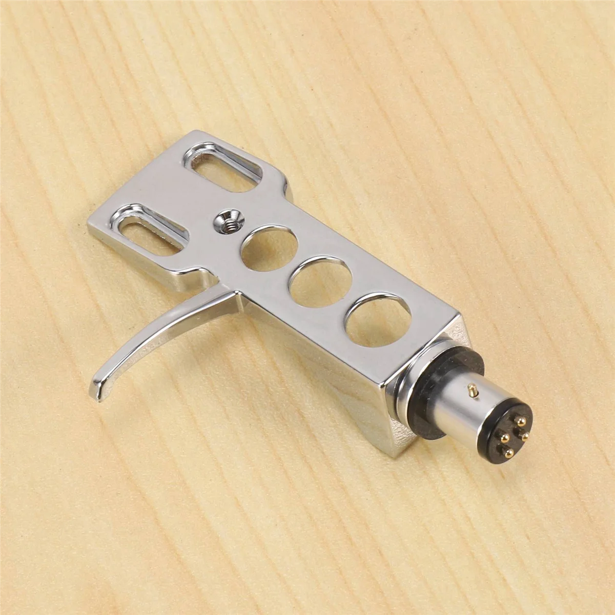 AT42 8X Universal LP Disc Record Player Phono Turntable Headshell Liga de alumínio de 4 pinos com Leadwires OFC