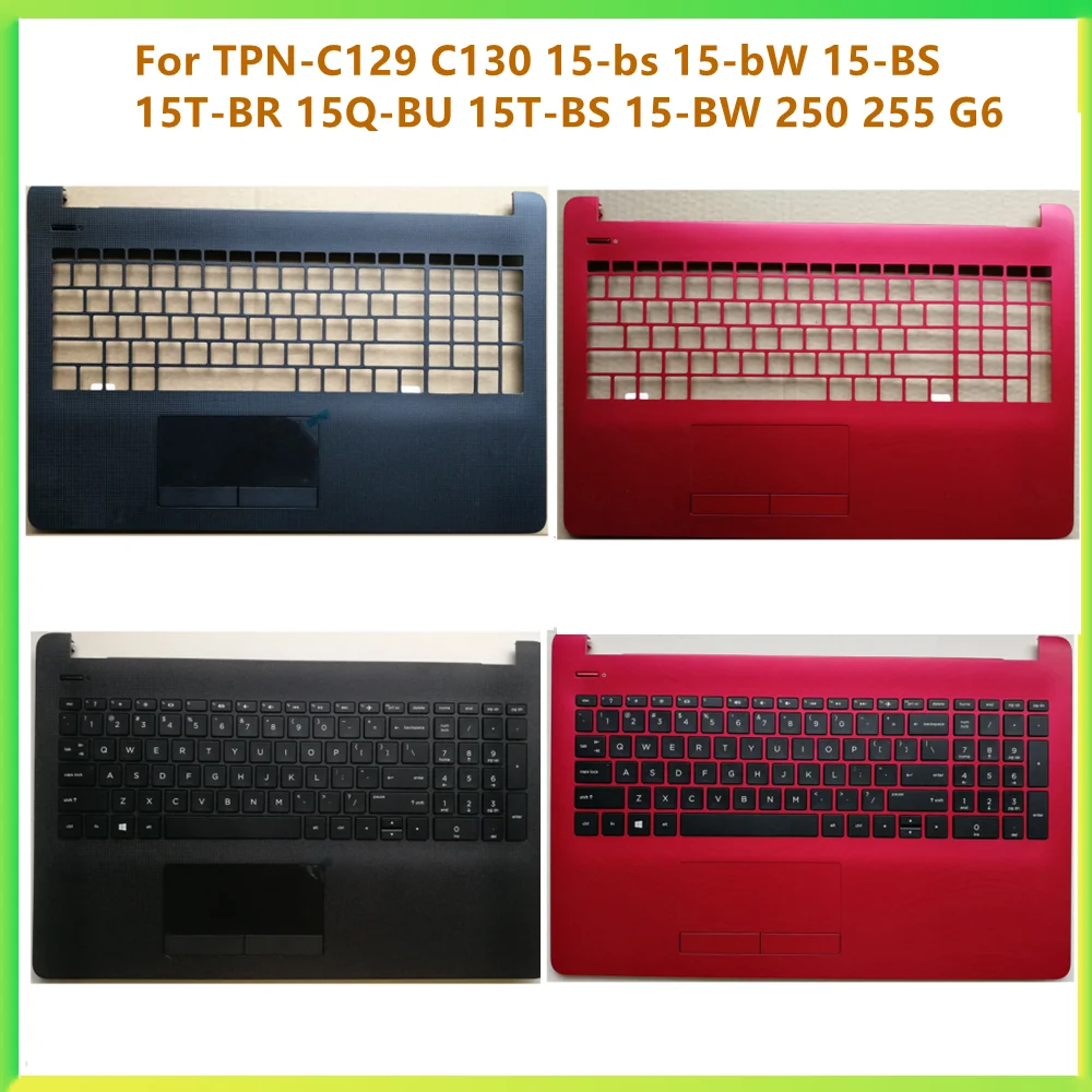 Nowa Górna Obudowa Laptopa Palmrest Pokrywa Górna Do TPN-C129 C130 15-BS BW BR 15T-BR/BS 15Q-BU 250 255 G6 Dolna Obudowa Podstawy