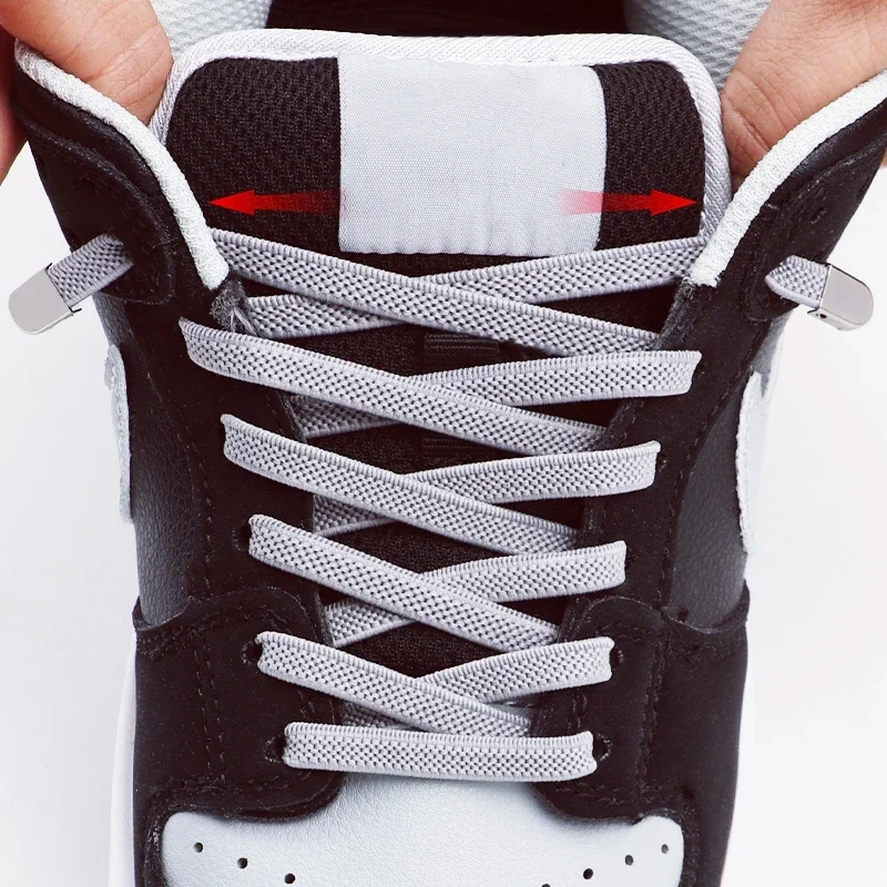 

NEW No Tie Shoe Laces Elastic Laces Sneakers Tennis Flat Shoelaces Without Ties for Kids Adult Shoelace Shoes Accessories 2 Pair