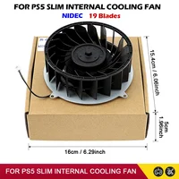 Ventilador enfriador interno de repuesto para disipadores de calor PS5 Slim Host 19 aspas 12V DC 1.69A ventilador de refrigeración para acceso al juego de consola PS5 Slim