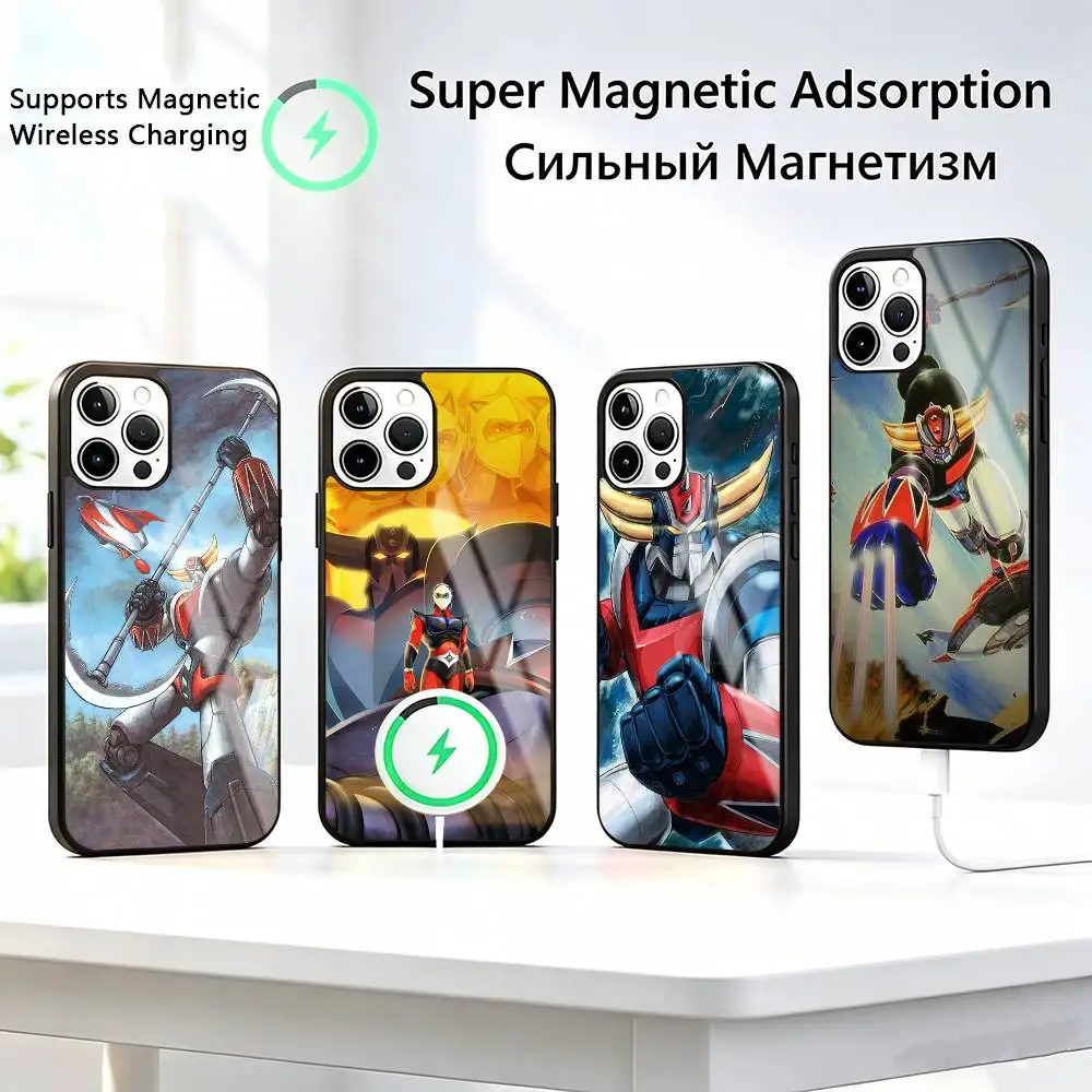 

U-UFO12 Robot-t Goldorak Phone Case For iPhone17,16,15,14,13,12,11 Plus,Pro Compatible with magnetic wireless charging