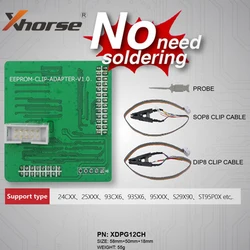 Xhorse EEPROM Clip Adapter For VVDI PROG Key Programmer No Need Soldering