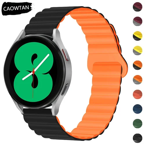 Correa magnética para Samsung Watch 6 Classic, pulsera de silicona de 20mm, 43mm, 47mm, Gear S3 Active 2, 22mm, banda para Huawei Watch 4 GT3