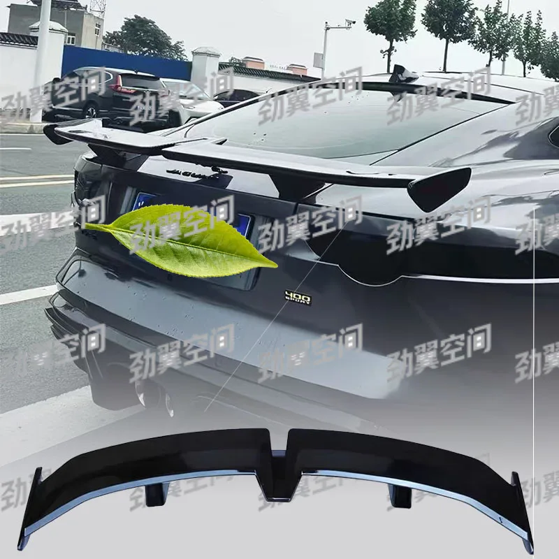 Gloss Black ABS Rear Trunk Spoiler Wing Car Exterior Decoration Accessories Compatible with Jaguar F-TYPE Hardtop Coupe