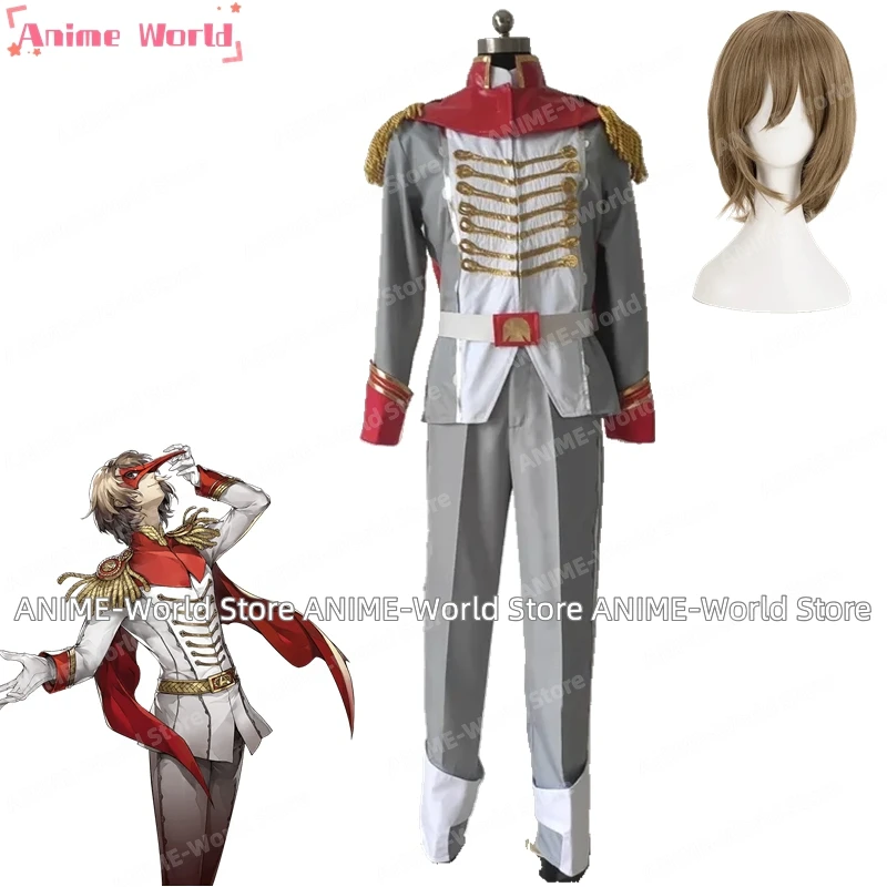 

《Custom Size》Anime Goro Akechi Cosplay Costume Akethi Gorou Crow Cosplay Costume Custom Made Wig