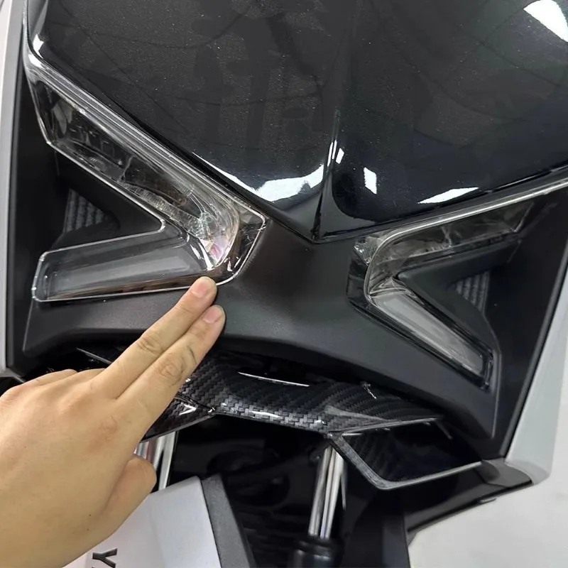 Motorcycle Acrylic Headlight Protector Cover Lens Modification Light Decoration Sticker For Yamaha XMAX 300 XMAX300 2023 2024