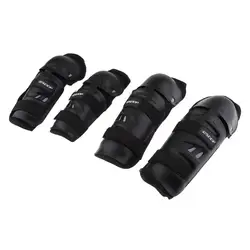 Set da 4 pezzi gomito ginocchio parastinchi parastinchi protezione gomitiere ginocchiere supporto per moto da equitazione esterna