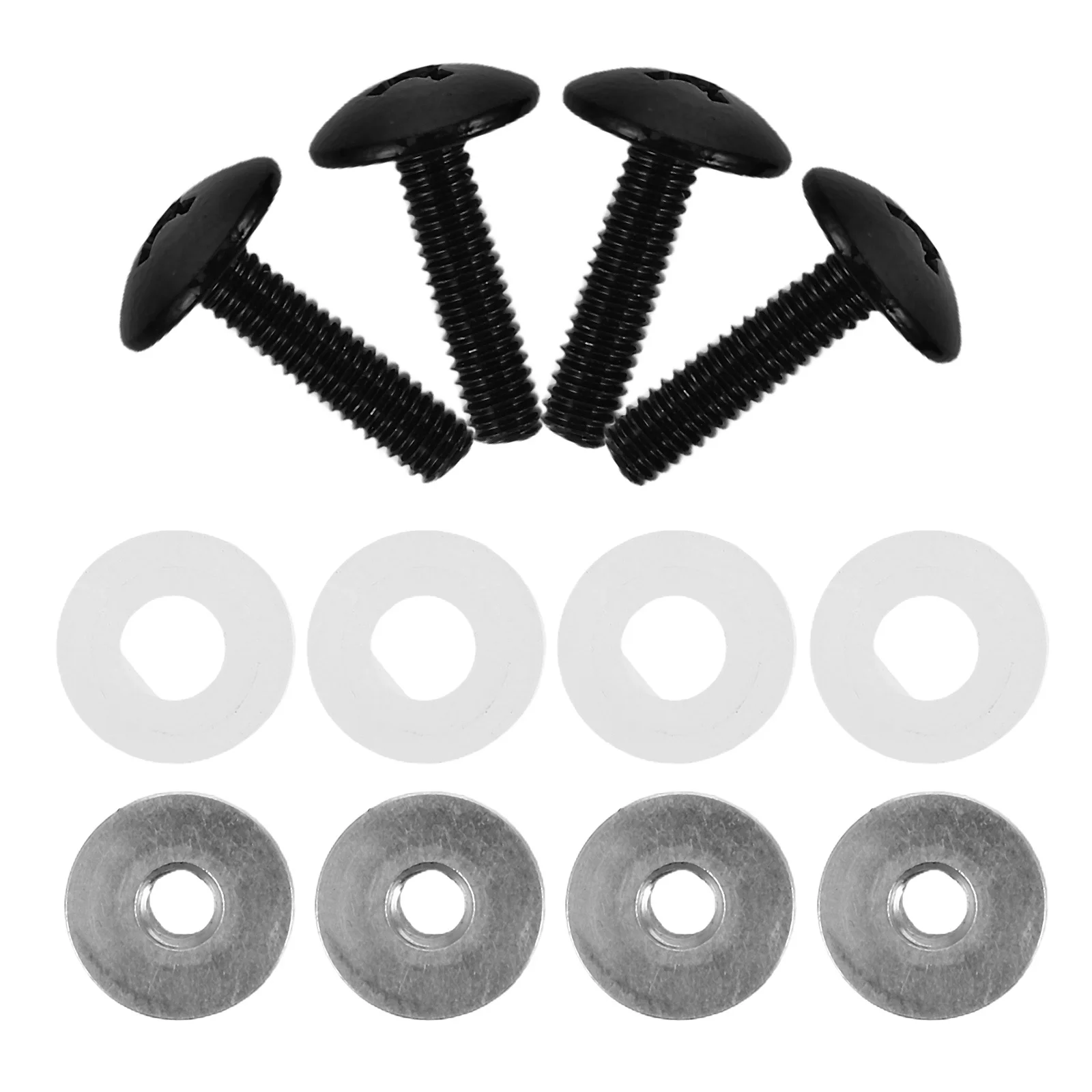 

1Set Hockey Visor Screws M4 High Precision Visor Hardware Kit with Cylindrical Washers for Secure Fit in