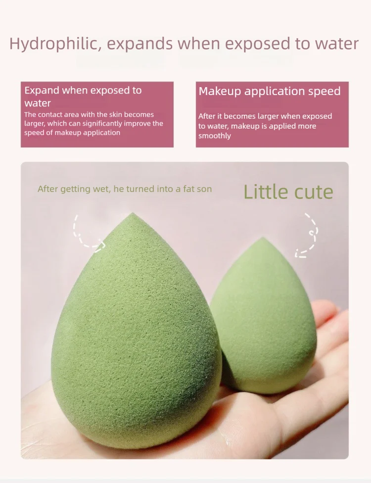 مجموعة خلاطات التجميل الرطبة والجافة لا تأكل مسحوق اللون قطرات الماء خلاط التجميل الإسفنج نفخة أداة ماكياج
