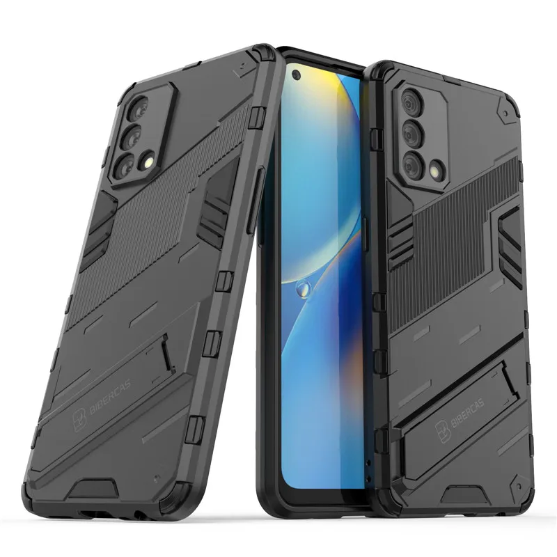 PUNK Phone Case For OPPO A74 4G Case For OPPO A74 4G Cover Armor PC Shockproof Silicone Protective Phone Bumper For OPPO A74 4G