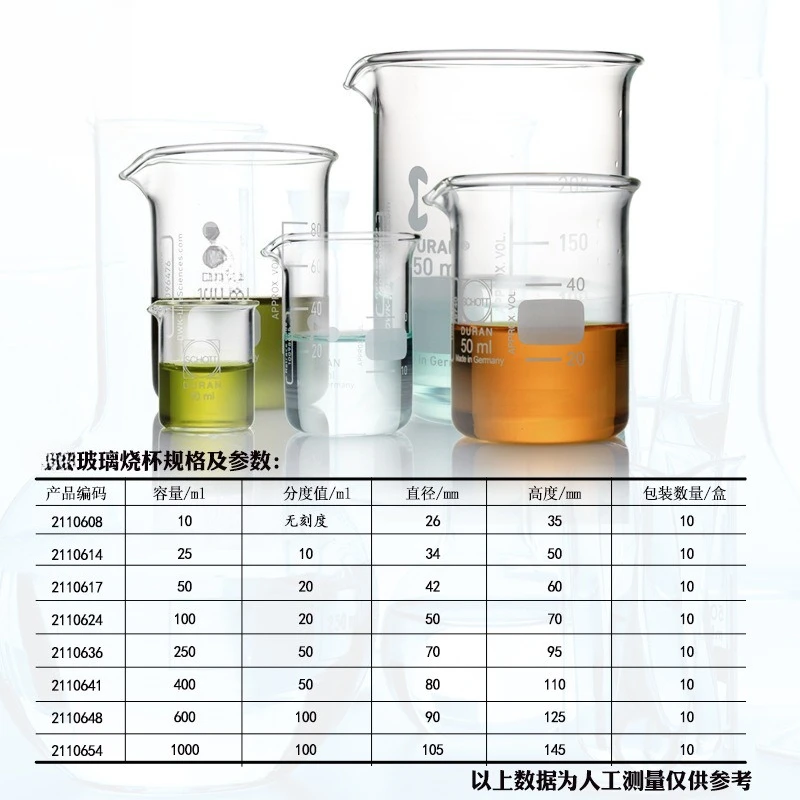 Beaker 5000ml high borosilicate beaker, German beaker 5L high borosilicate beaker 3.3 material