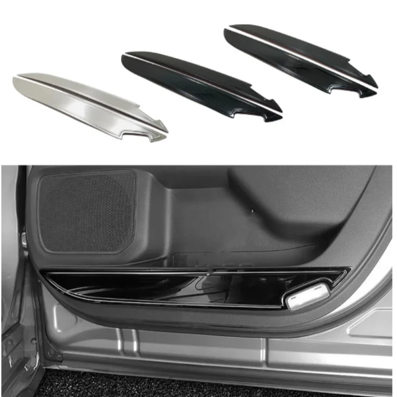 

Stainless Steel Car Inner Door Anti-Kick Board Panel Cover Accessories Decoration Stickers For Toyota Sienna 2021 2022 2023