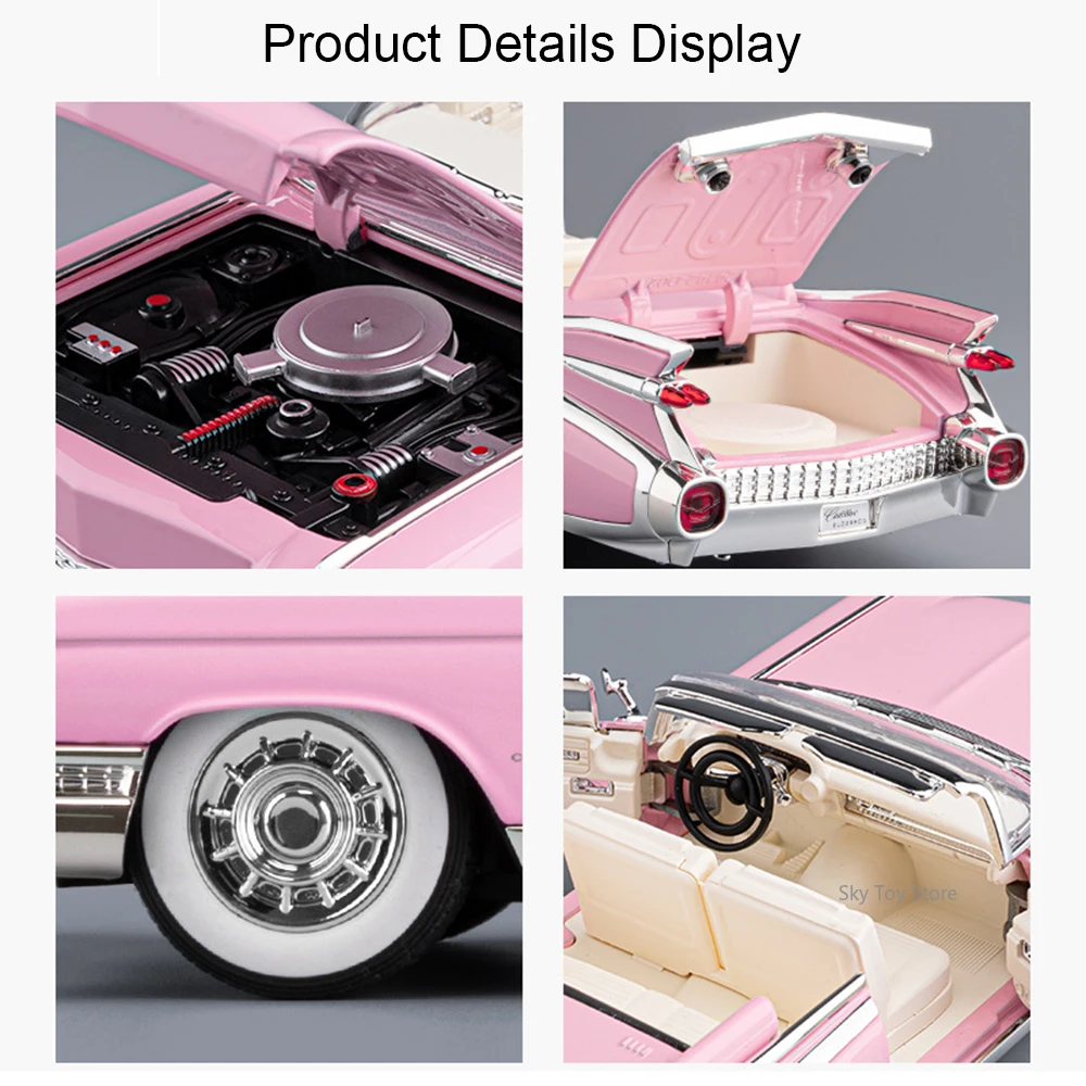 1:24 エルドラード ONE スポーツカーダイキャスト合金モデルおもちゃサウンドライト付きプルバックドアオープン車両収集趣味男の子ギフト