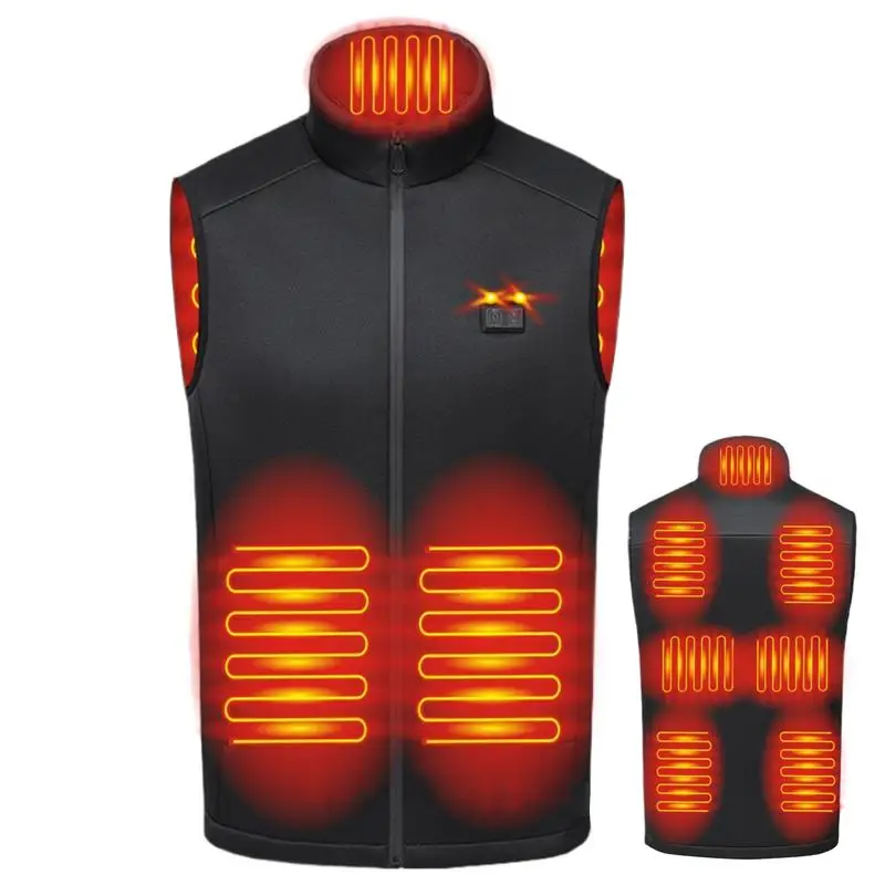 Heating Jacket Electric Warm Vest 9 Places USB Charging Heating Vest For Men Women Lightweight Heated Jacket For Outdoor