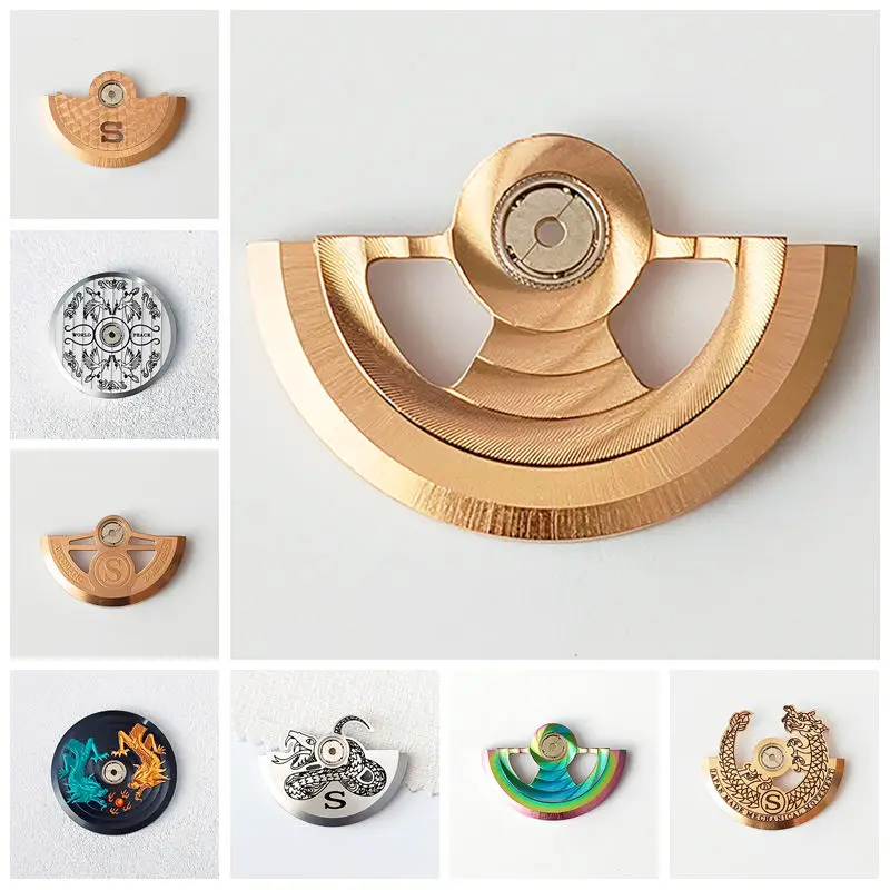 ブラックドラゴン形状 NH35 ローター NH35 フィット NH35 NH36 NH38 NH39 4R 6R ムーブメントローターアクセサリー