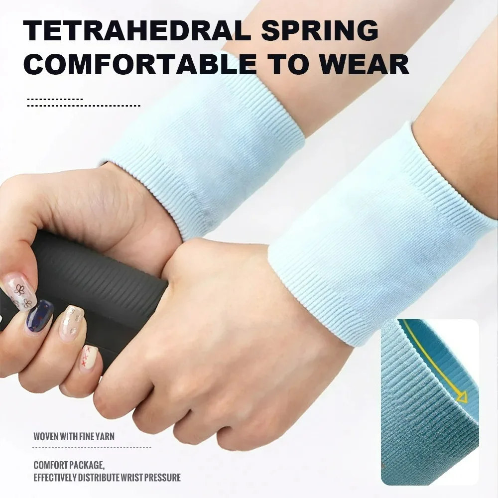1/2pcs Sports Wristbands Breathable Sweat Absorbing Wrist Brace Tennis Running Basketball Sweat Band Gym Fitness Wristband