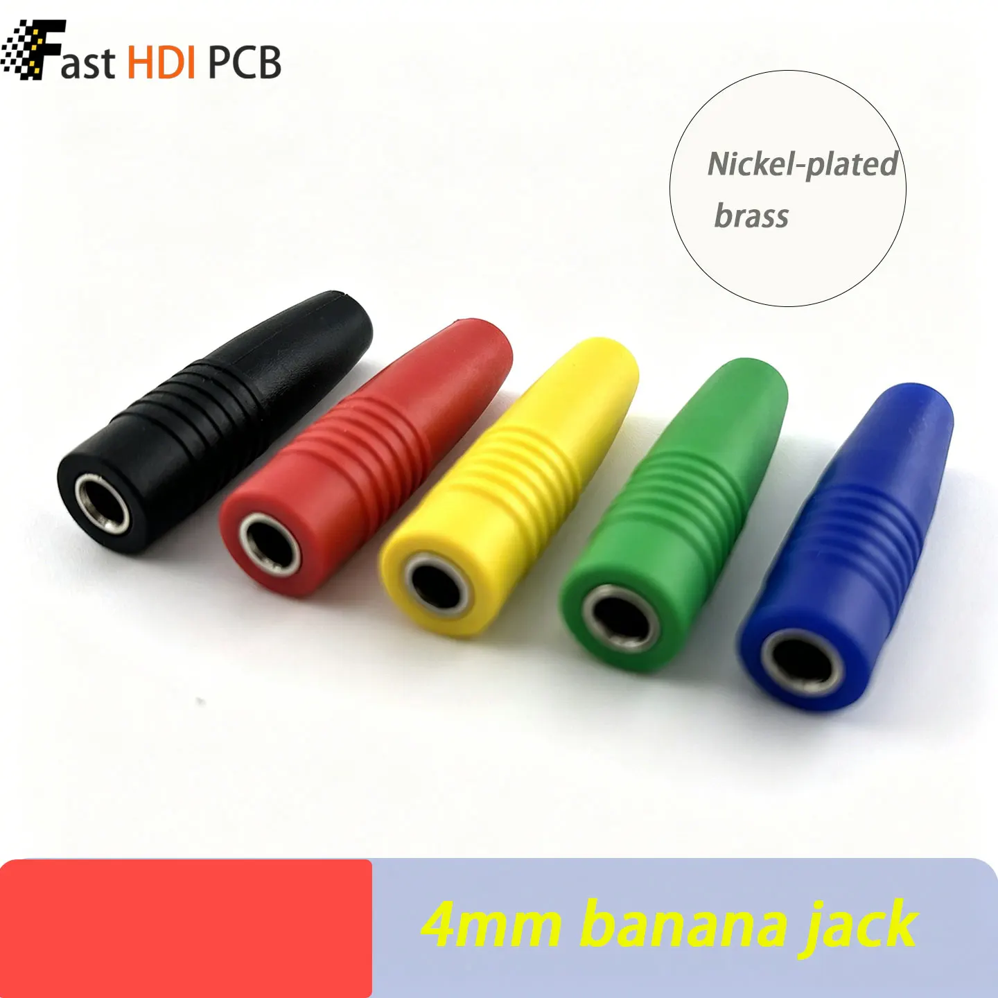 4mm Banana Jack Panel Mount Socket CAT II 1000V 10A Brass Nickel Plated Solder Type for Multimeter Test Lead Power Supply