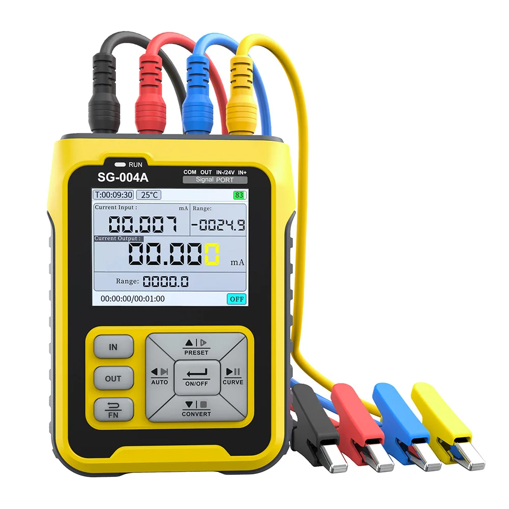 

Signal Conversion Device Handheld Calibrator Input Frequency Range 0-9999Hz Active Current Tester LCD Size 2.4in