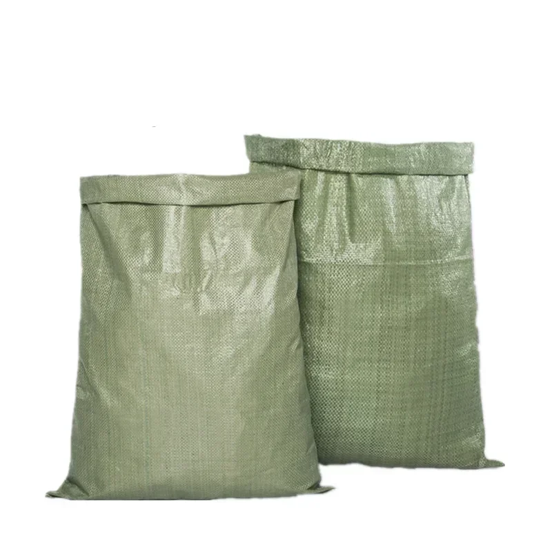 

10pcs Green Woven Bag Large Size High-capacity Moving Sack Express Logistics Transport Packing Bag Industry Sand Storage Bags