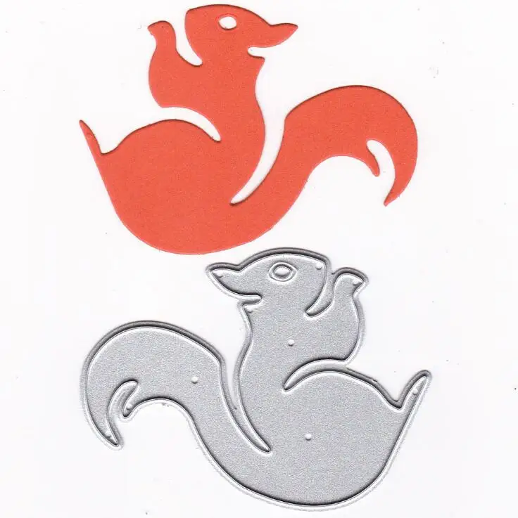 Animal Cute Squirrel DIY Metal Cutting Dies Scrapbooking Album Photo Embossing Crafts Paper Cards Envelope Invitation Decor