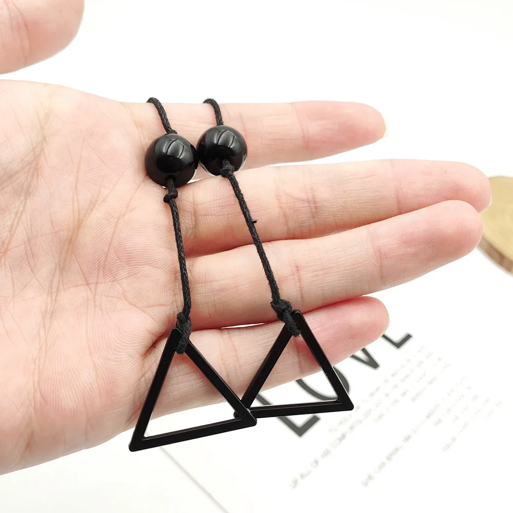 Anime Chainsaw Man Earrings Hungry Devil Makima Cosplay Black Ear Clips Denji Pochita Necklace Cosplay Jewelry Ear Studs Gifts