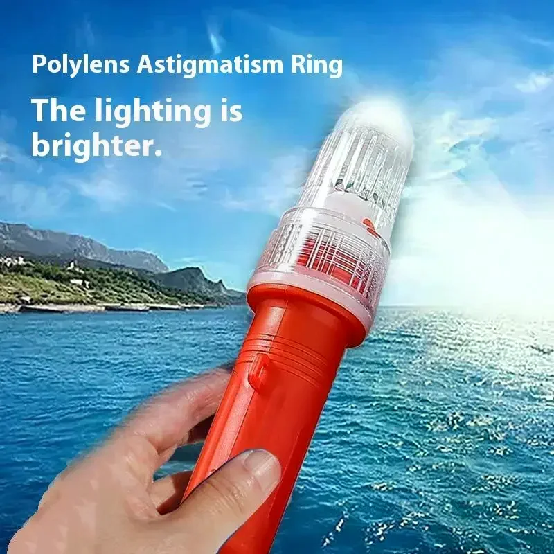 Marine Signal Light Waterproof LED Fishing Light Fishery Double Flash Lamp Buoy Signal Light Waterproof Net Flash Warning Light