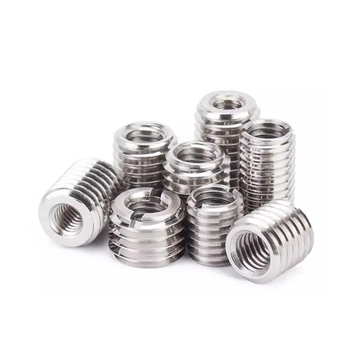 304 Stainless Steel Inner And Outer Nut Thread Conversion Sleeve Thread Sheath M2.5M2M3M4M5M6