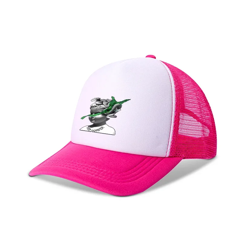 ﻿ Lily Baby Pattern Adult Baseball Cap Summer Essential a must-have Travel Hat Male Female Parent Child Sun Hat Truck Mesh Hat